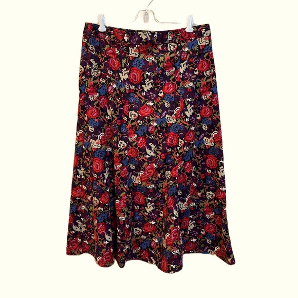 Christopher Banks Floral Skirt Fall/Winter Size 8 - Picture 1 of 9